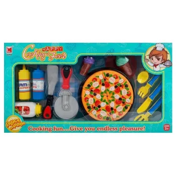 Kolorowy zestaw fast food do zabawy dla chłopca i dziewczynki