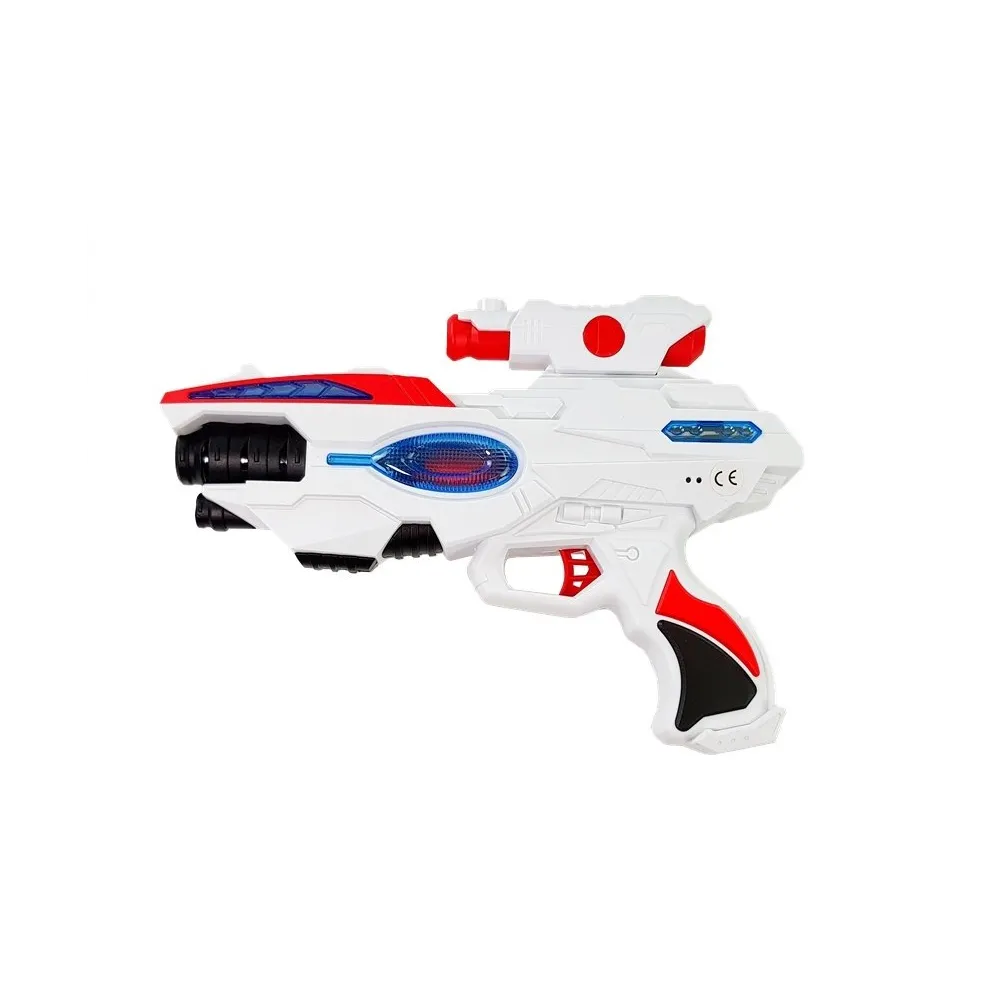 Dziecięcy zestaw do zabawy: pistolet z maską w motywie kosmicznym