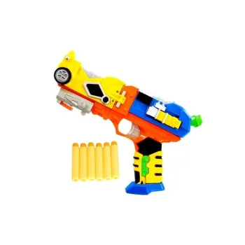 Bezpieczny pistolet z piankowymi strzałkami dla dzieci
