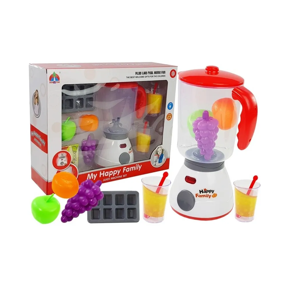 Zabawkowy mikser do robienia soków na baterie, kolorowy blender dla dzieci