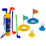 Kolorowy zestaw do gry w golfa dla dzieci z kijkami i piłeczkami