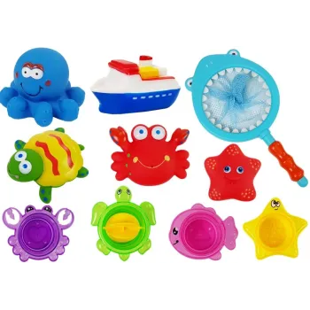 Zabawki Do Kąpieli Siatka Podbierak Rozgwiazda Żółw