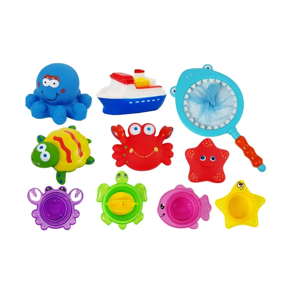 Kolorowy żółw kąpielowy z zestawu dla malucha