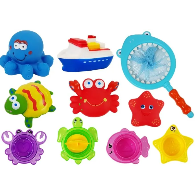 Kolorowy żółw kąpielowy z zestawu dla malucha