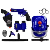 Hełm policyjny z efektami świetlnymi oraz dźwiękowymi na baterie