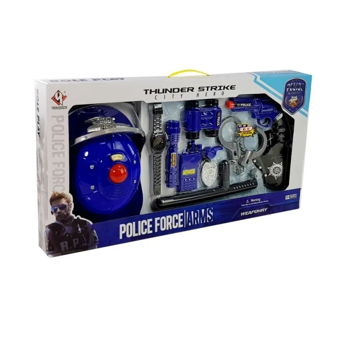 Zestaw policyjny do przebierania się i kreatywnej zabawy w policjanta