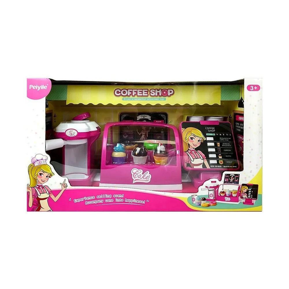 Zestaw kawiarnia cukiernia dla dzieci rozwijający umiejętności społeczne