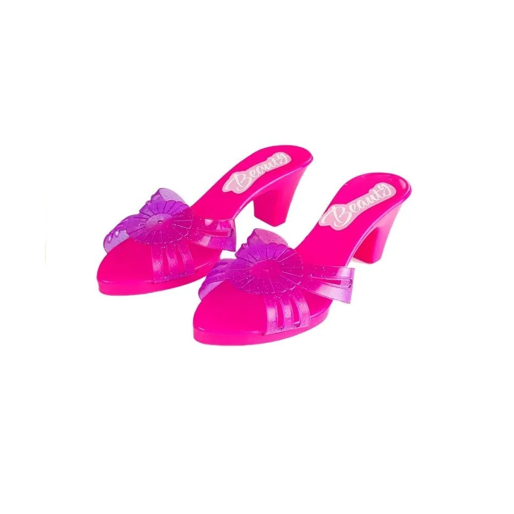 Kolorowa walizka z zabawkowymi kosmetykami i wałkami dla dziecka