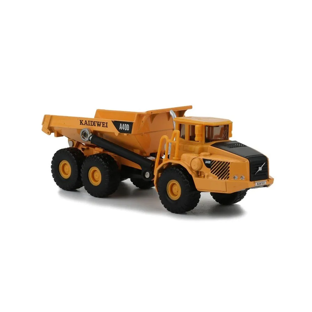 Zbliżenie na realistyczny model wywrotki metalowej w skali 1:87