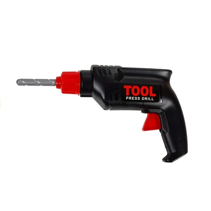 Kolorowy zestaw narzędzi dziecięcych z okularami i wiertarką