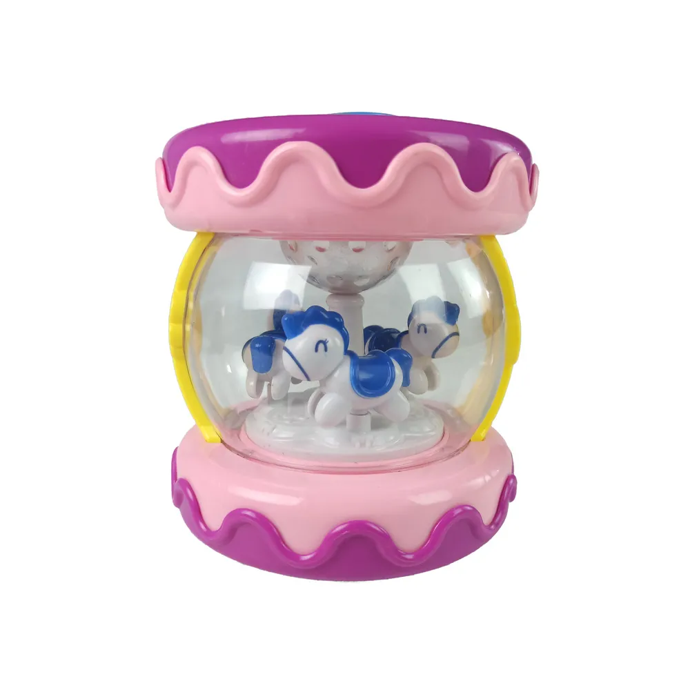 Interaktywna zabawka muzyczna dla maluchów w kolorze różowym