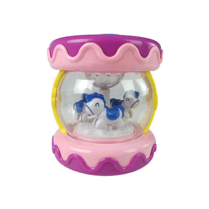 Interaktywna zabawka muzyczna dla maluchów w kolorze różowym