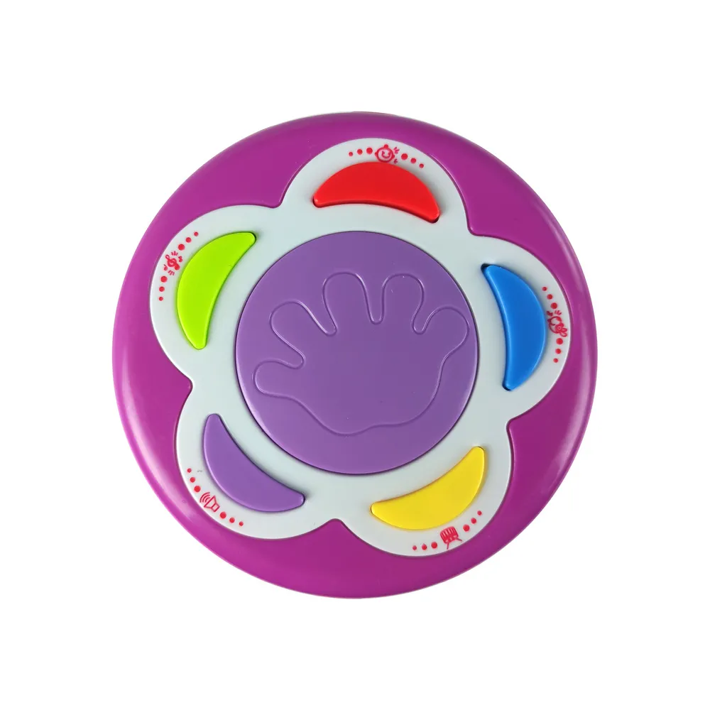 Bębenek dla dzieci z odgłosami zwierząt i funkcją karuzeli