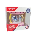 Różowa zabawka muzyczna dla najmłodszych z przyciskami dotykowymi