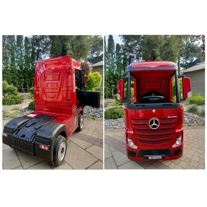 Auto na Akumulator Mercedes Actros Czerwony Lakierowany MP4