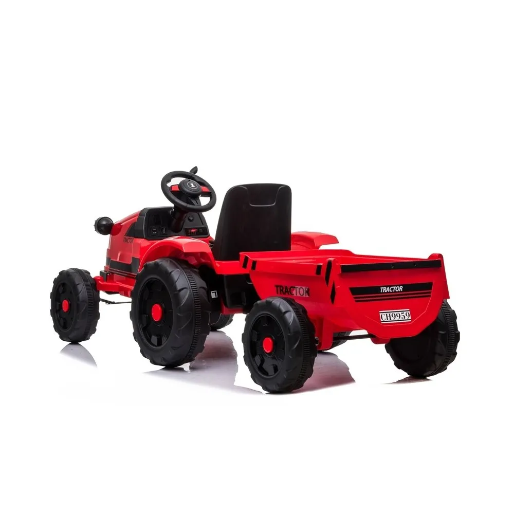 Traktor na Akumulator z Przyczepą CH9959 Czerwony