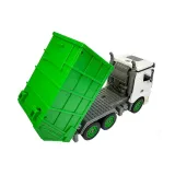 Samochód śmieciarka z klocków z 6 kołami i akcesoriami