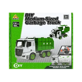 Gotowy model śmieciarki z klocków na prezent dla dziecka