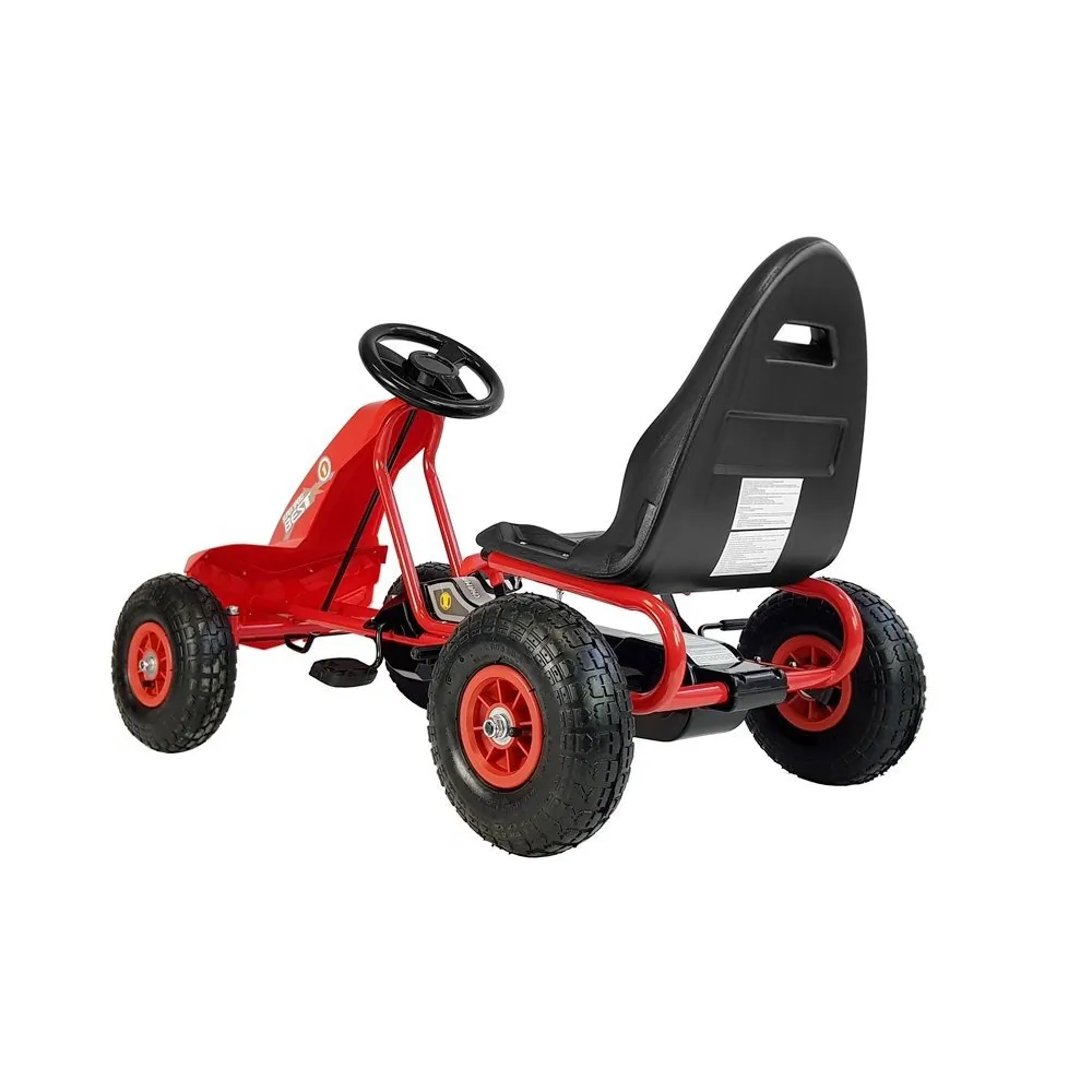 Dziecięcy gokart z regulowanym fotelem, model A-18 czerwony