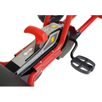Gokart na pedały A-18 czerwony na tle białym