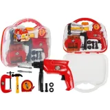 Zestaw narzędzi w walizce z wiertarką przeznaczony dla dzieci