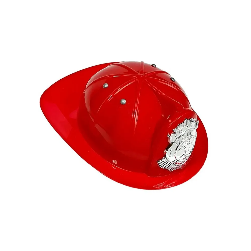 Zestaw Strażacki Kask Gaśnica Toporek Maska Łom Akcesoria Czerwony