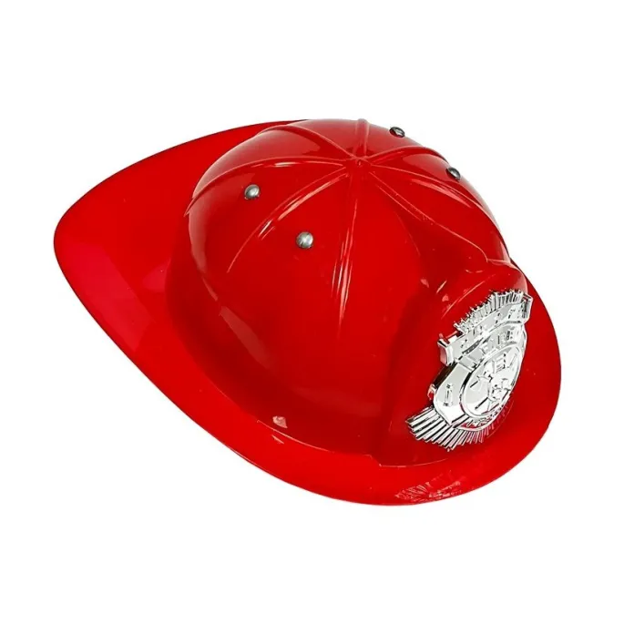 Zestaw Strażacki Kask Gaśnica Toporek Maska Łom Akcesoria Czerwony