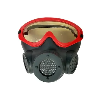 Zestaw Strażacki Kask Gaśnica Toporek Maska Łom Akcesoria Czerwony