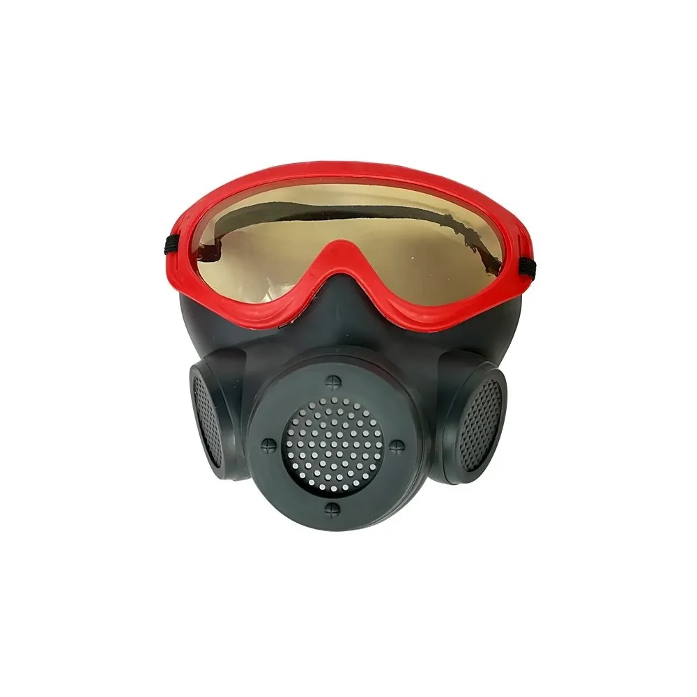 Zestaw Strażacki Kask Gaśnica Toporek Maska Łom Akcesoria Czerwony