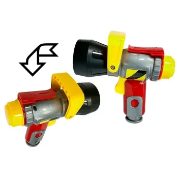 Zestaw Strażacki Kask Gaśnica Toporek Maska Łom Akcesoria Czerwony