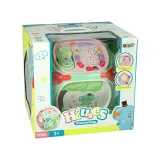 Kolorowa kostka edukacyjna dla dzieci powyżej 3 lat na białym tle