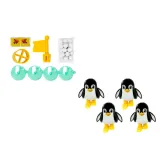 Inspirująca gra zręcznościowa z pingwinami na czterech torach lodowca