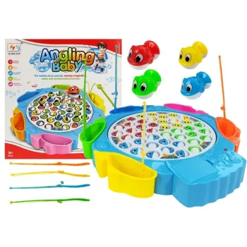 Interaktywna gra zręcznościowa łowienie rybek dla dzieci z wędkami