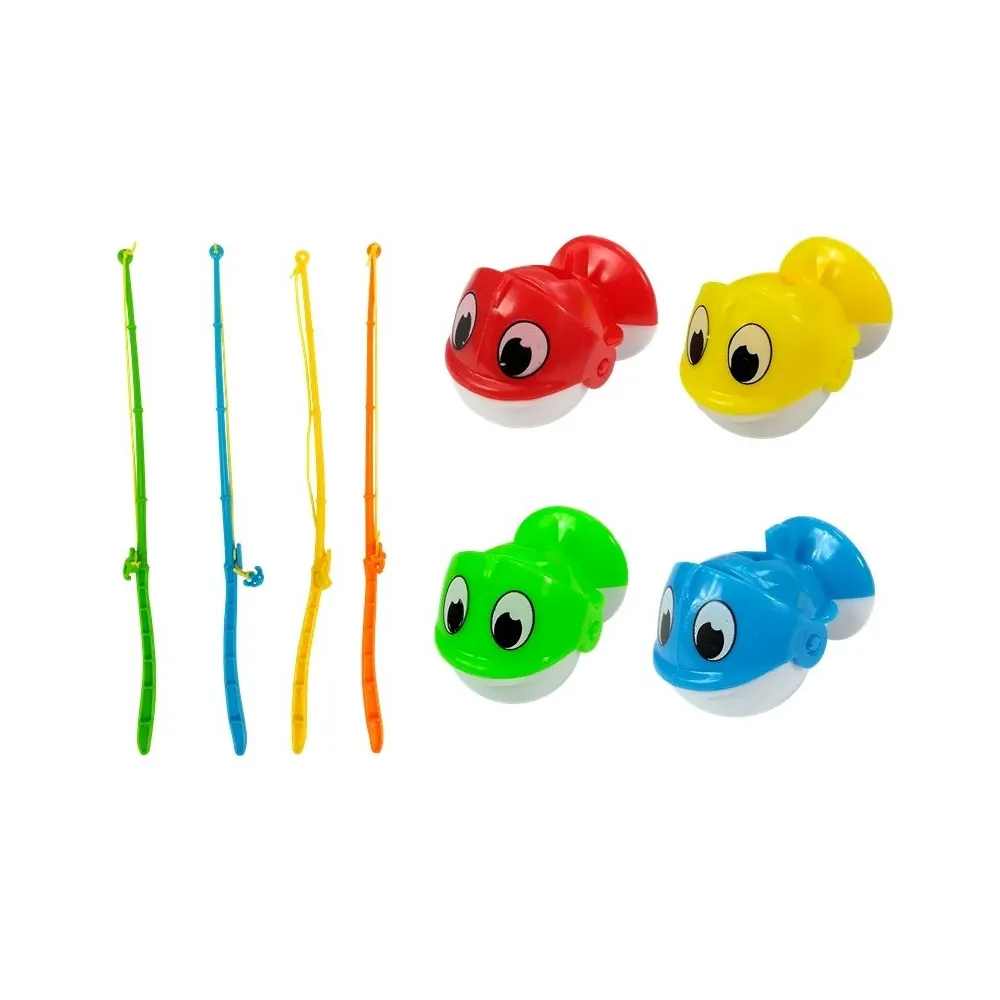 Cztery wędki i różnokolorowe rybki – idealna zabawa dla całej rodziny