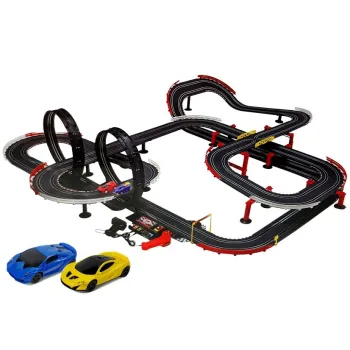 Tor Wyścigowy z Samochodzikami 2 Autka 1420 cm Turbo 1:43 Kontrolery