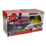 Tor samochodowy Turbo 1:43 po złożeniu z efektowną pętlą oraz licznikami