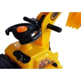 Zbliżenie na łyżkę ruchomego ramienia koparki dla malucha