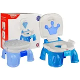 Nocnik niebieski z koroną idealny do nauki czystości dla malucha