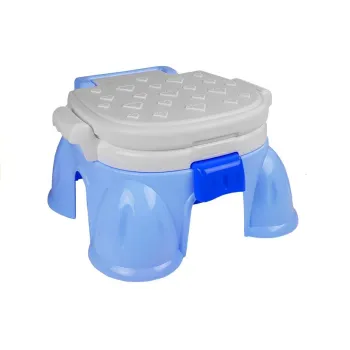 Wielofunkcyjny niebieski nocnik z antypoślizgową powierzchnią dziecięcą