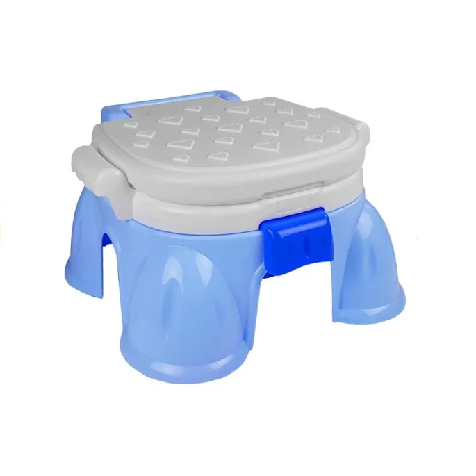 Wielofunkcyjny niebieski nocnik z antypoślizgową powierzchnią dziecięcą