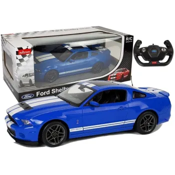 Model Ford Shelby Rastar 1:14 niebieski widok z boku