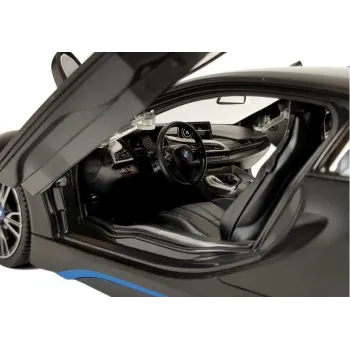 BMW i8 Rastar 1:14 czarny podczas jazdy z efektami świetlnymi