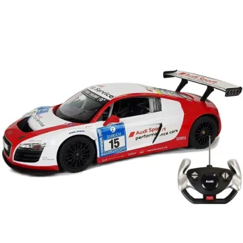 Auto R/C Audi R8 LMS Rastar 1:14 Biało-Czerwone