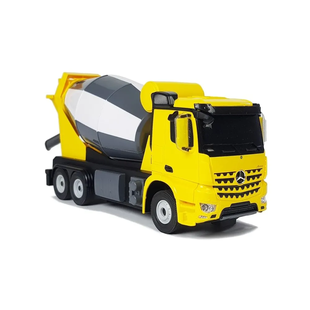Auto R/C Mercedes-Benz Arocs żółte idealne dla fanów pojazdów budowlanych