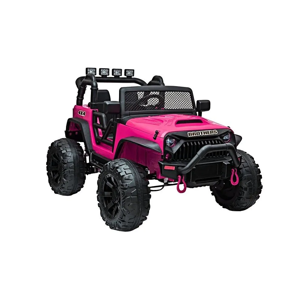 Auto na akumulator Jeep JC666 Różowy Lakierowany