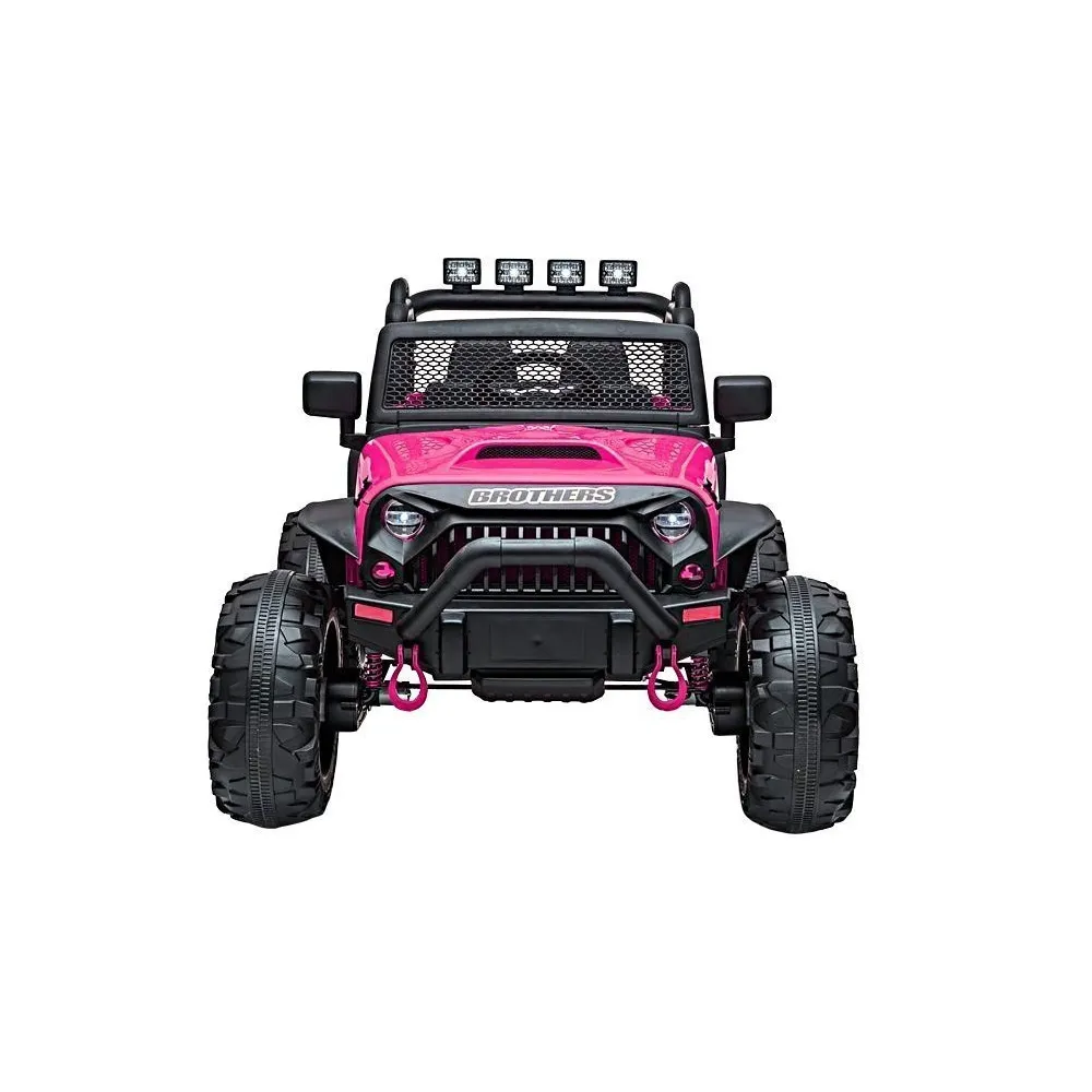 Auto na akumulator Jeep JC666 Różowy Lakierowany