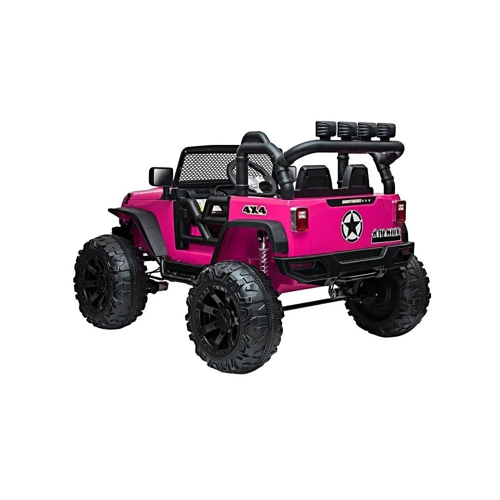 Auto na akumulator Jeep JC666 Różowy Lakierowany