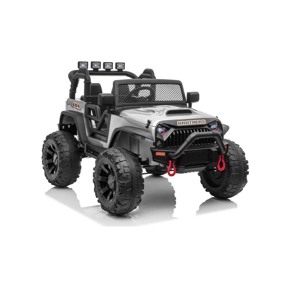 Auto na akumulator Jeep JC666 Srebrny Lakierowany