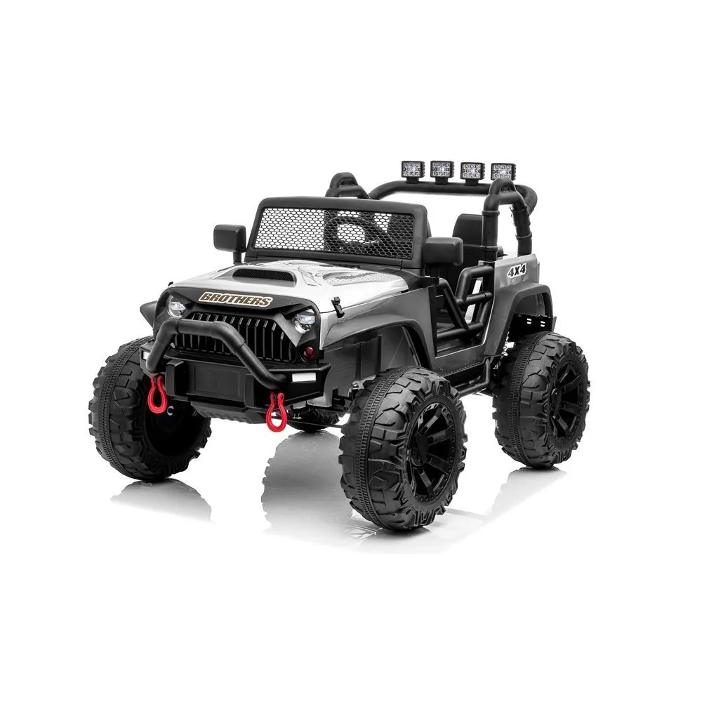 Auto na akumulator Jeep JC666 Srebrny Lakierowany