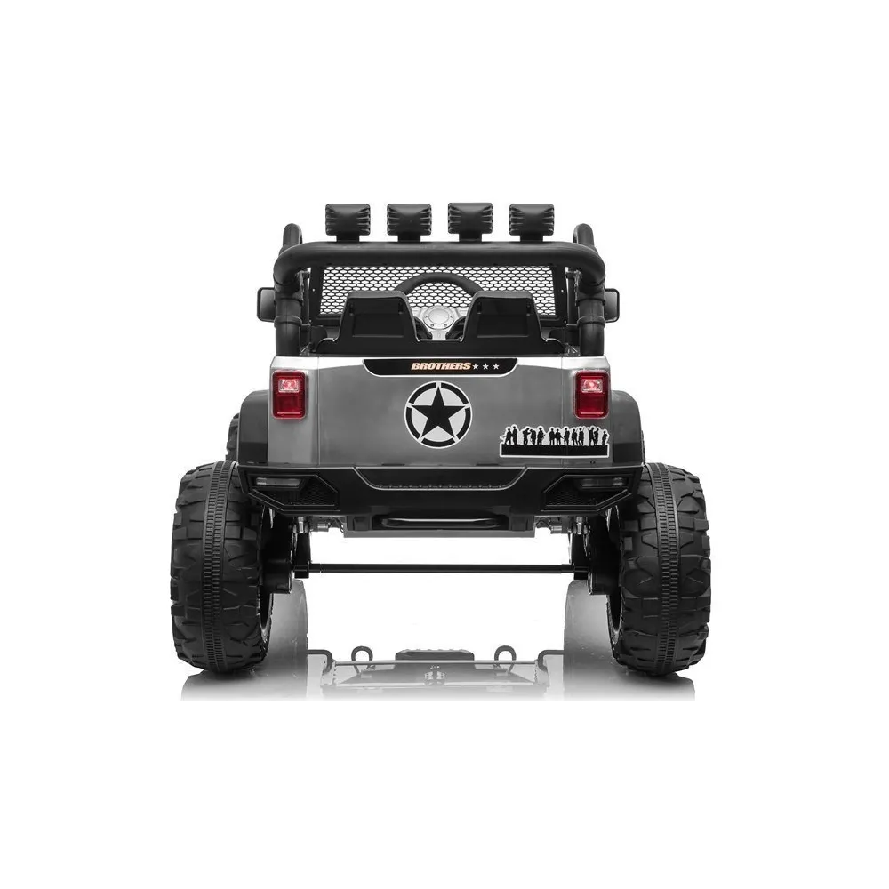 Auto na akumulator Jeep JC666 Srebrny Lakierowany